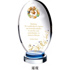 WS-01124脫臘琉璃頭蛋型水晶水鑽配件水晶琉璃獎牌 WS-01124脫臘琉璃頭蛋型水晶水鑽配件水晶琉璃獎牌